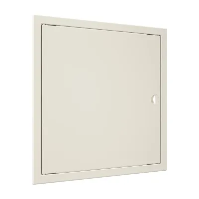 Л4040Р Ivory, Люк-дверца ревизионная 418х418 с фланцем 396х396 с ручкой АБС