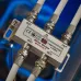 Делитель ТВ х 4 + 5шт. F BOX 5-1000 МГц Silver,