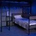 Гирлянда Айсикл Бахрома светодиодный, 1,8 х 0,5 м, прозрачный провод, 230 В, диоды синие