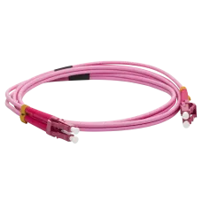 Патч-корд оптический, дуплексный, LC/PC-LC/PC, OM4, LSZH, 1.0 м