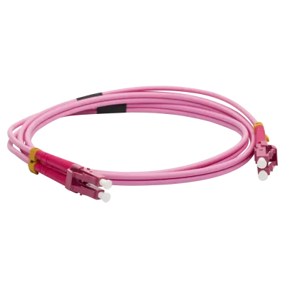 Патч-корд оптический, дуплексный, LC/PC-LC/PC, OM4, LSZH, 1.0 м