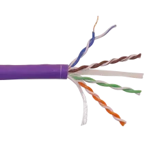 Витая пара U/UTP 4 пары Кат. 6 550Mhz LSZH нг(A)-HF IN фиолетовый 305 м