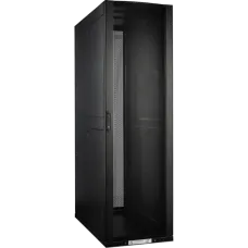 Шкаф DCS 48U 600x1070 мм, с перфорированными дверьми, без боковых панелей, черный