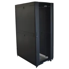 Шкаф DCS 48U 800x1200 мм, с перфорированными дверьми, без боковых панелей, черный