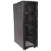 Шкаф DCS 48U 600x1070 мм, 4 секции, двери с перфорацией, с боковыми панелями, черный