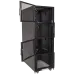Шкаф DCS 48U 600x1070 мм, 4 секции, двери с перфорацией, с боковыми панелями, черный