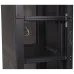 Шкаф DCS 48U 600x1070 мм, 4 секции, двери с перфорацией, с боковыми панелями, черный