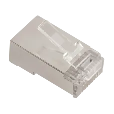 Коннектор RJ45 тип EZ, 8P8C, STP, Cat.6, универсальный, покрытие 50 микрон,100 шт.