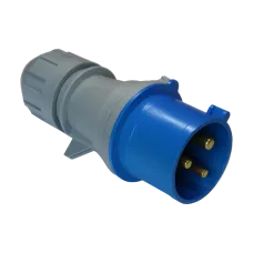 Вилка IEC309 1Ф 32A 250V разборная синяя