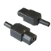 Вилка IEC C13 10A 250V прямая разборная чёрная