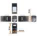 Повторитель портов RJ45, экранированный, кат.6, формата Keystone