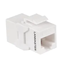 Повторитель портов RJ45, неэкранированный, кат.5E, формата Keystone, белый