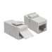 Повторитель портов RJ45, неэкранированный, кат.5E, формата Keystone, белый
