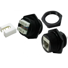 Модуль индустриальный Keystone, RJ45, экранированный, кат.5E, IP68, 180 градусов
