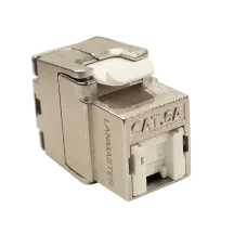 Модуль Keystone, RJ45, экранированный, кат.6A, без шторки, 180 градусов