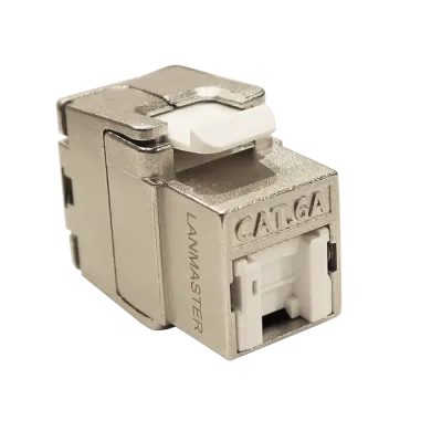 Модуль Keystone, RJ45, экранированный, кат.6A, без шторки, 180 градусов