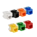 Модуль Keystone, RJ45, неэкранированный, кат.6, без шторки, 180 градусов, синий