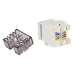 Модуль Keystone, RJ45, неэкранированный, кат.6, со встроенной шторкой, 180 градусов, белый