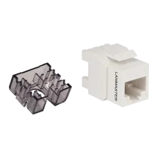Модуль Keystone, RJ45, неэкранированный, кат.6, без шторки, 180 градусов, белый