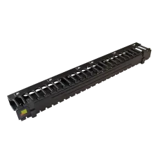 Органайзер кабельный 19'' c крышкой, 1U
