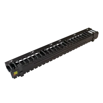 Органайзер кабельный 19'' c крышкой, 1U