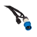 Кабель электропитания C19-I309 Male, 3х2.5, 220В, 16А, черный, 2.5 м