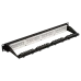 Патч-панель 19'' 1U 24 порта RJ45 неэкранированная кат.6 с задним органайзером с фиксаторами кабеля