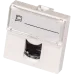 Вставка 45x45 (аналог Mosaic), RJ-45 UTP, кат.5e, со шторкой и увеличенным окном маркировки, белая