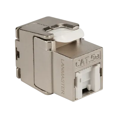 Модуль Keystone ToolLess, RJ45, экранированный, кат.5E, со встроенной шторкой, 180 градусов