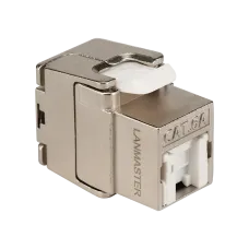 Модуль Keystone ToolLess, RJ45, экранированный, кат.6A, со встроенной шторкой, 180 градусов
