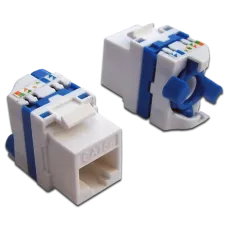 Модуль Keystone ToolLess, RJ45, неэкранированный, кат.5E, без шторки, 180 градусов, белый