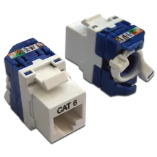 Модуль Keystone ToolLess, RJ45, неэкранированный, кат.6, без шторки, 180 градусов, белый
