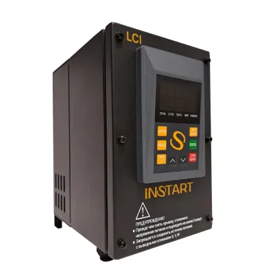 Преобразователь частоты LCI-G2.2-4B IP55,2.2кВт, 5А, 3~342-440В, тормозной модуль, ЭМС С3, Modbus RTU(RS-485), 2-х строчная LED панель