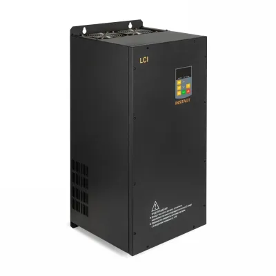 Преобразователь частоты LCI-G185-4 IP55,185кВт, 340А, 3~342-440В, ЭМС С3, Modbus RTU(RS-485), 2-х строчная LED панель