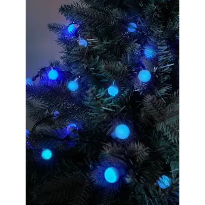 Электрогирлянда Жемчужные шарики 128LED синяя
