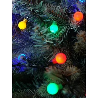 Электрогирлянда Жемчужные шарики 128LED разноцветная