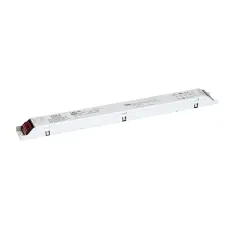 Источник питания LED, 80Вт, вход 180…295В AC, 47…63Гц254…420В DC, ККМ, выход в режиме пост. мощности 27…56В1400…2100мА, изоляция 3750В AC, в кожухе 360х30х21, -25…+85°С