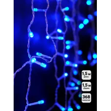Электрогирлянда Занавес LDCL368-B-E 150x150 368L LED. синий