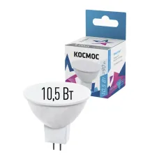 Лампа светодиодная LED 10.5W JCDR 220В GU5.3 D50x45 4500K белый 840 лм Космос