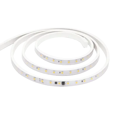 "LED лента ""ВАРТОН"" 8W/m 230V AC 3000K 50m x16mm IP65 SMD5050 54 LED/м (упаковка 50 м) скобы для монтажа в комплекте"