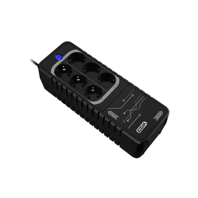 Источник бесперебойного питания Off-Line, 600Ва/360Вт,  1Ф/1Ф, 6xSchuko, LED, Breaker, 1x5Aч