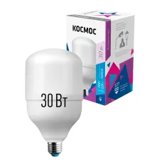 Лампа светодиодная LED 30Вт 220В Е27 D80х135 6500К дневной 2850 лм