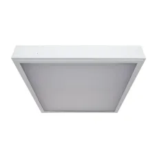 Люминесцентный светильник VARTON A070 4х18 офисный накладной 620х620х80 мм IP20 с рассеивателем опал аварийный автономный постоянного действия
