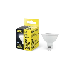 Лампа LED MR16 софит 9Вт 230В 6500К GU5.3 IEK