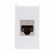 Ком.роз. RJ45 кат.6 экран. (8P8C, Hyperline, Dual IDC: 110&Krone) Viva, белая, 1мод