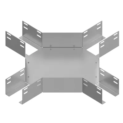 Лоток крестообразный глухой КМГ 100х50 УТ1,5 оцинкованный лист S1,0