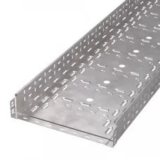 Лоток перфорированный Стандарт INOX (AISI 409) 400х80х3000 (1,0 мм) (6 м/уп)