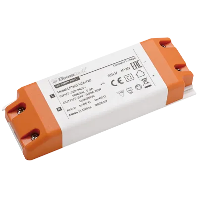 Драйвер светодиодный LED (20Вт 24В), 20W вход 220-240V, выход 24V 0,83A, IP20