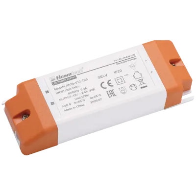 Драйвер светодиодный LED (30Вт 12В), 30W вход 220-240V, выход 12V 2,5A, IP20
