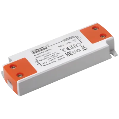Драйвер светодиодный LED (20Вт 24В), 20W вход 220-240V, выход 24V 0,83A, IP20